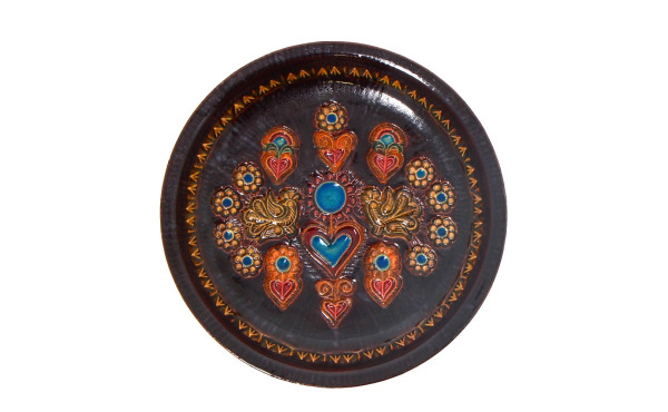 TABURET, Quimper - Assiette calotte à dé