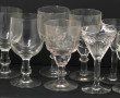 Lot de verres anciens, dont une jolie sé