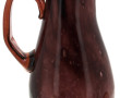 Pichet en verre marbré dans les tons vio