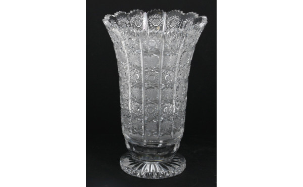 BOHEME - Vase sur talon en cristal taill