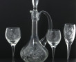 Service de verres à pied en cristal comp
