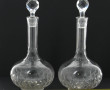 Paire de carafes anciennes en cristal av