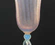 Vase forme tulipe en verre couleurs past