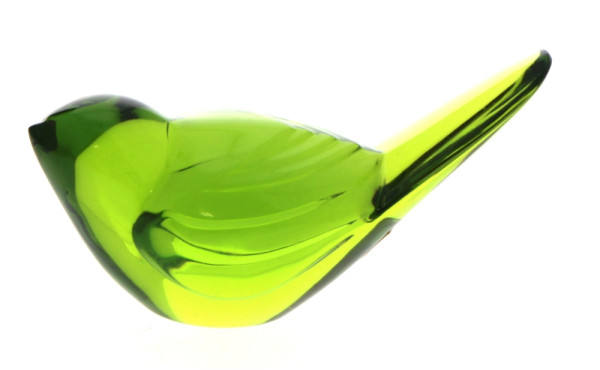 BACCARAT - Moineau en cristal moulé de c