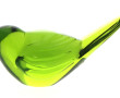 BACCARAT - Moineau en cristal moulé de c