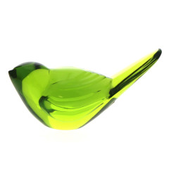 BACCARAT - Moineau en cristal moulé de c