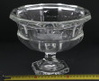 Grande coupe sur piédouche en cristal "P