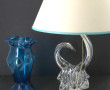 Pied de lampe en cristal dans le goût de