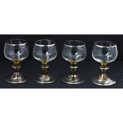 4 verres à vin blanc style romers rehaus