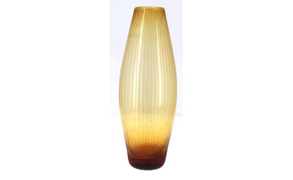 Vase en verre dans les tons ambrés. H 38