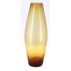 Vase en verre dans les tons ambrés. H 38