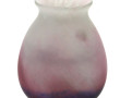LAGNY - Vase boule en verre moucheté ros