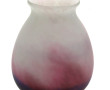 LAGNY - Vase boule en verre moucheté ros