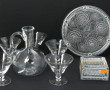 Dessous de plat rond en verre pressé mou