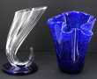 Lot de 2 vases dans les tons bleus : vas
