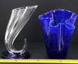 Lot de 2 vases dans les tons bleus : vas