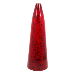 Grand vase en verre soufflé moucheté noi