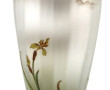 Grand vase en verre émaillée à décor d’e