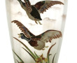 Grand vase en verre émaillée à décor d’e