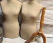 2 bustes de mannequins vintages des anné
