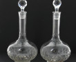 Paire de carafes anciennes en cristal av
