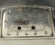 Pendule ART DECO en métal couleur argent