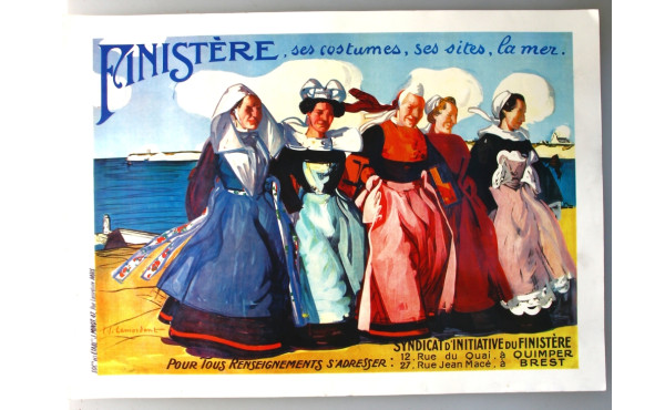 BRETAGNE lot de 3 affiches : 1) Lemordan