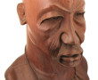 Buste d'homme africain, formant tam tam.