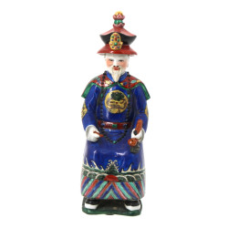 Statuette de dignitaire chinois en porce