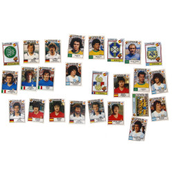Lot de vignettes Panini de 1982 dont Mar