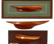 Trois demi-coques décoratives en bois