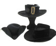 Lot de 3 chapeaux (2 ronds et un tricorn