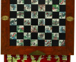 Jeu d'échecs en coffret bois, fabricatio