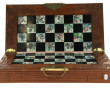 Jeu d'échecs en coffret bois, fabricatio