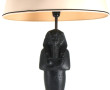 Lampe OSIRIS en résine noire. H 55 cm