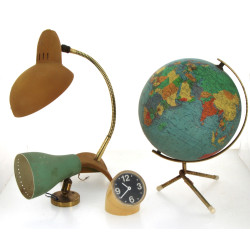 LOT comprenant un Globe années 60 (oxyda