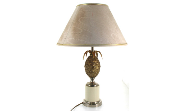 Lampe anans en laiton des années 70/80, 