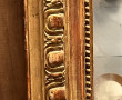 Grand miroir rectangulaire en bois et st