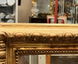 Grand miroir rectangulaire en bois et st