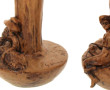 Paire de vases en plâtre patiné façon te