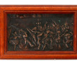 "Le Bal des animaux", plaque en régule p