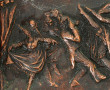 "Le Bal des animaux", plaque en régule p