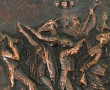"Le Bal des animaux", plaque en régule p