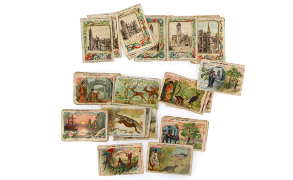 Lot de 41 cartes anciennes publicitaires