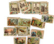Lot de 41 cartes anciennes publicitaires