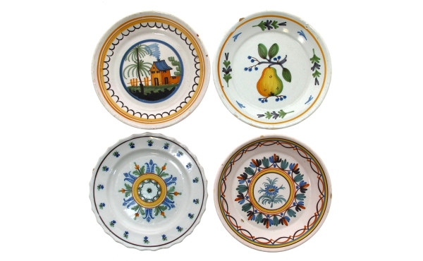 BOURGOGNE-AUXERROISE - 4 assiettes en fa