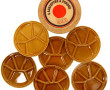 GIEN - 6 assiettes à fondue en faïence e