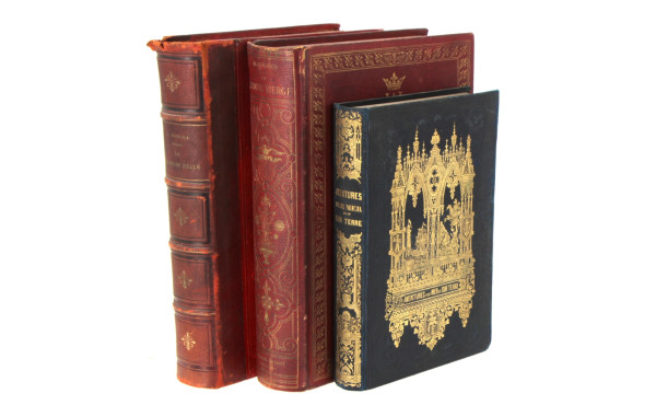 Lot de 3 livres XIXème reliés : "La Sain