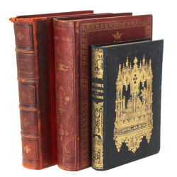 Lot de 3 livres XIXème reliés : "La Sain
