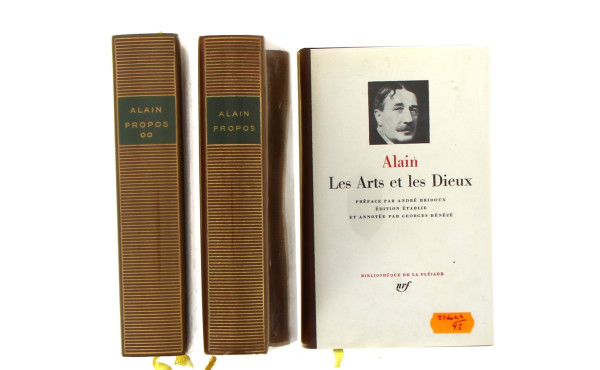 PLEIADE - ALAIN - 3 vol "Les Propos" (2)